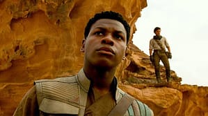 John Boyega as Finn in Star Wars the sequal trilogy